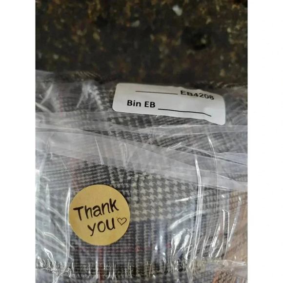 Vintage Mens Burberry Double Breasted Blazer Gray 100% Wool Plaid Lined Notch 42 - Picture 10 of 10